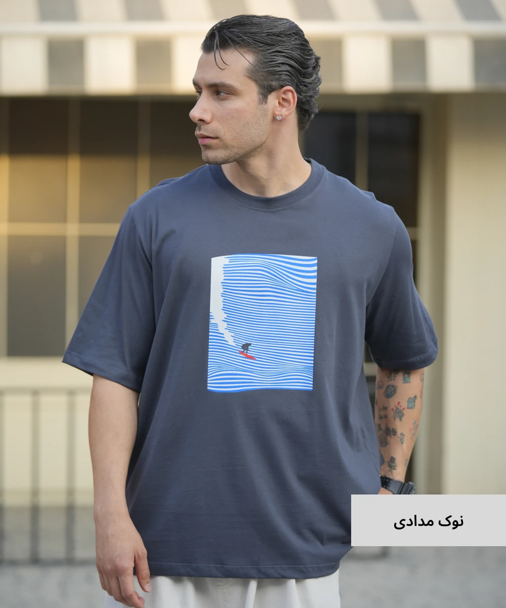 تیشرت ساده مردانه کریستال T52315 - Image 2