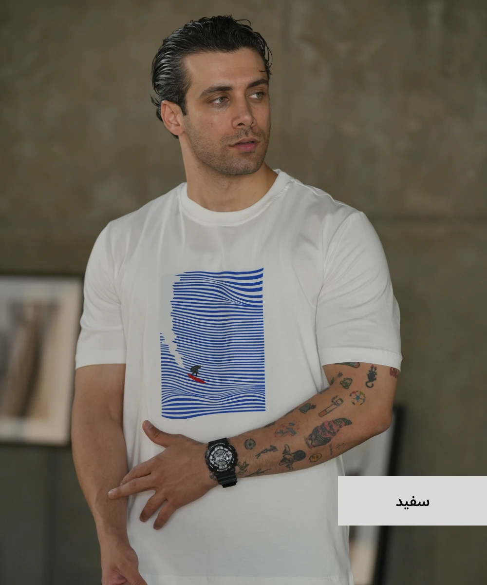 تیشرت ساده مردانه کریستال T52315 - Image 6