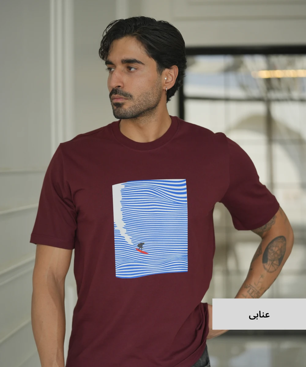 تیشرت ساده مردانه کریستال T52315 - Image 7