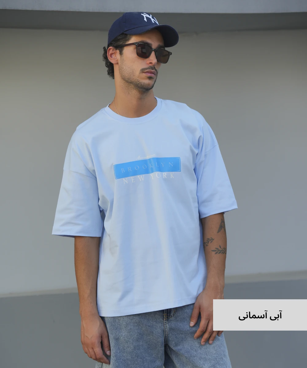 تیشرت لانگ مردانه پنبه T52330 - Image 4