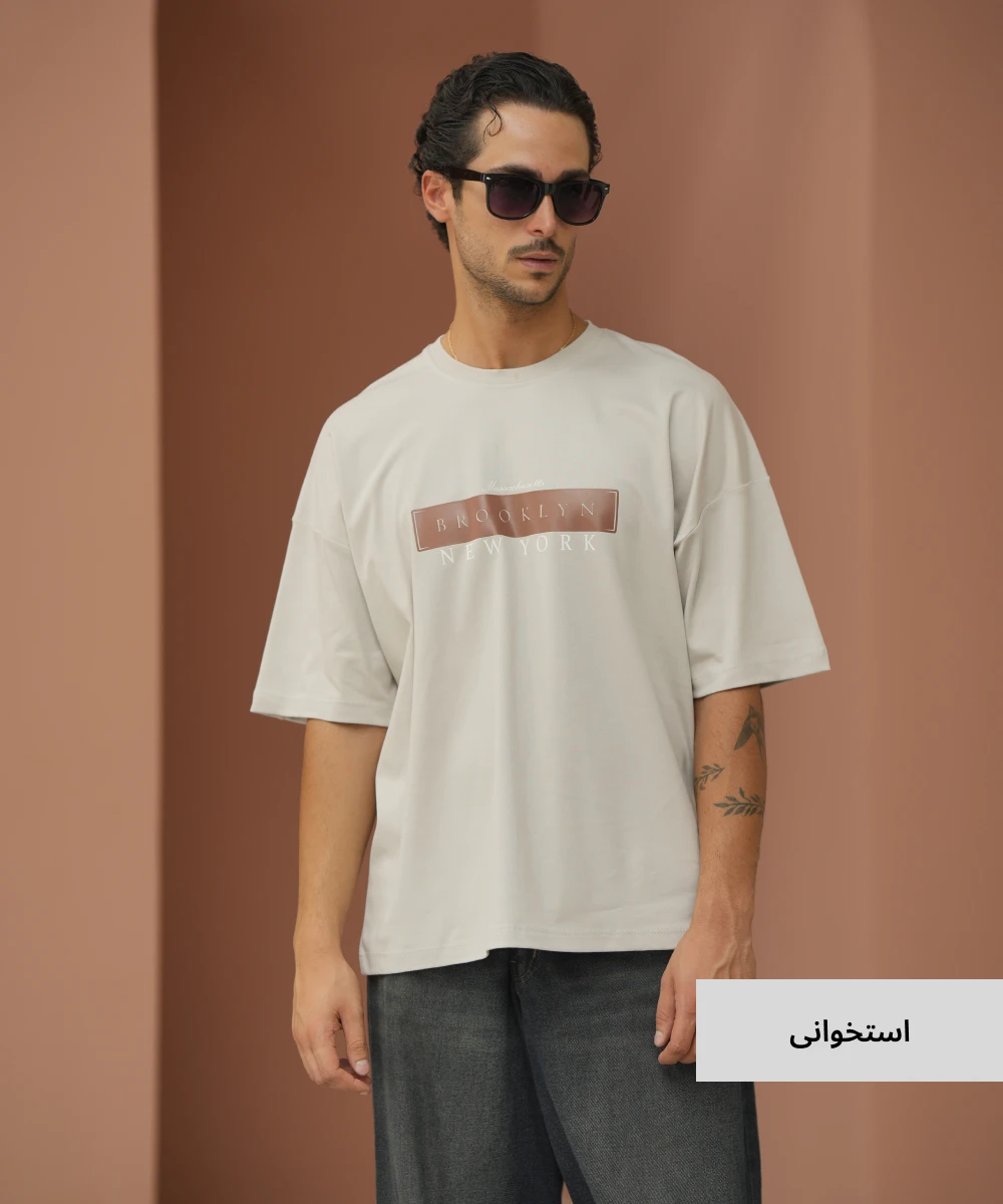 تیشرت لانگ مردانه پنبه T52330 - Image 7
