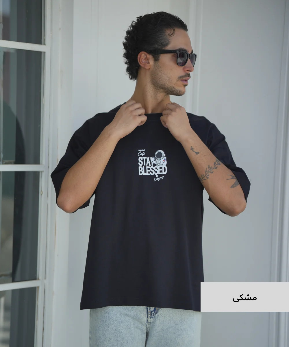 تیشرت لانگ مردانه پنبه T52333 - Image 2