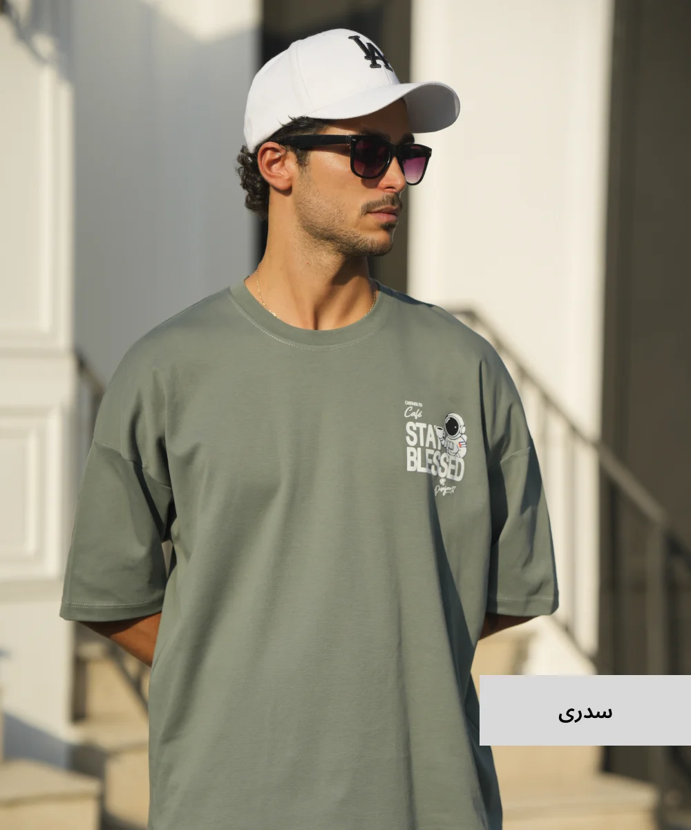 تیشرت لانگ مردانه پنبه T52333 - Image 4