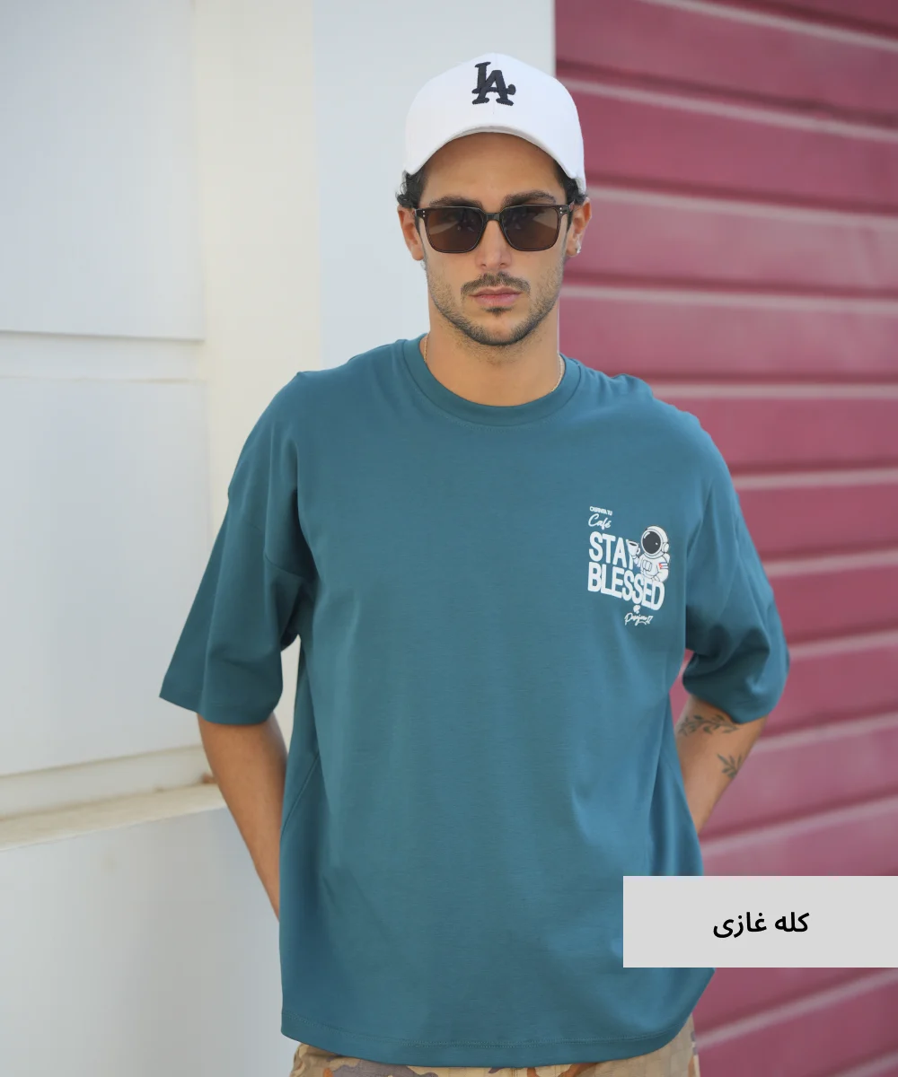 تیشرت لانگ مردانه پنبه T52333 - Image 6