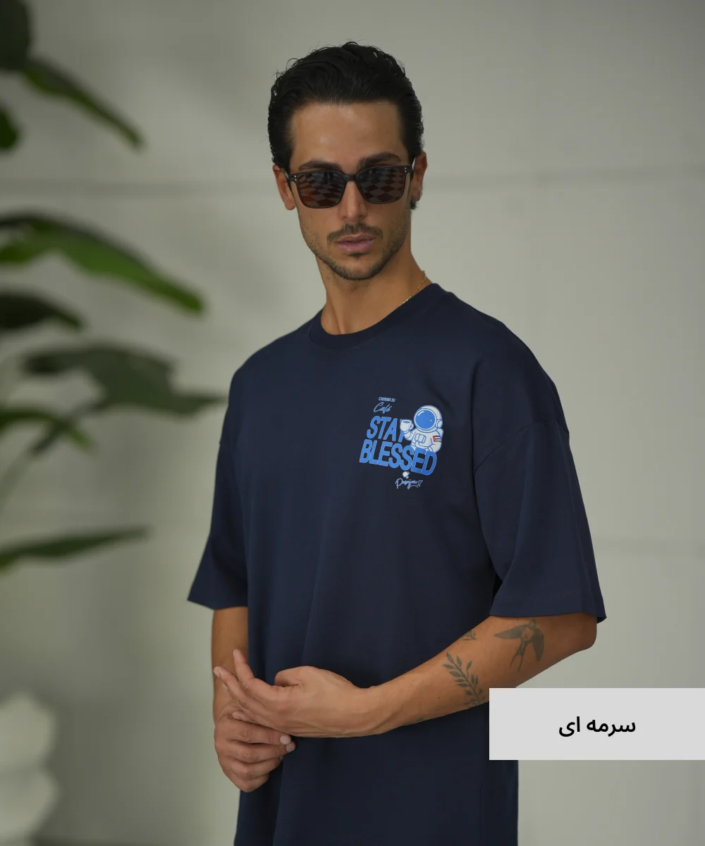 تیشرت لانگ مردانه پنبه T52333 - Image 8