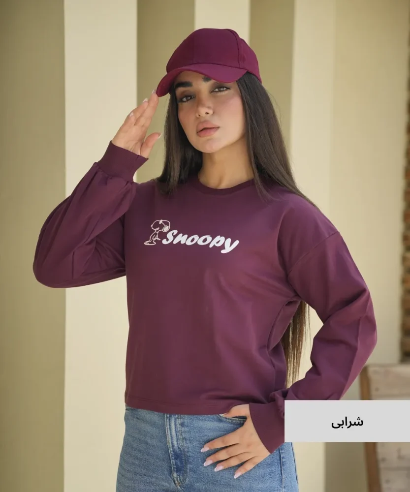 بلوز آستین پفی زنانه دو نخ B51015 - تصویر 7