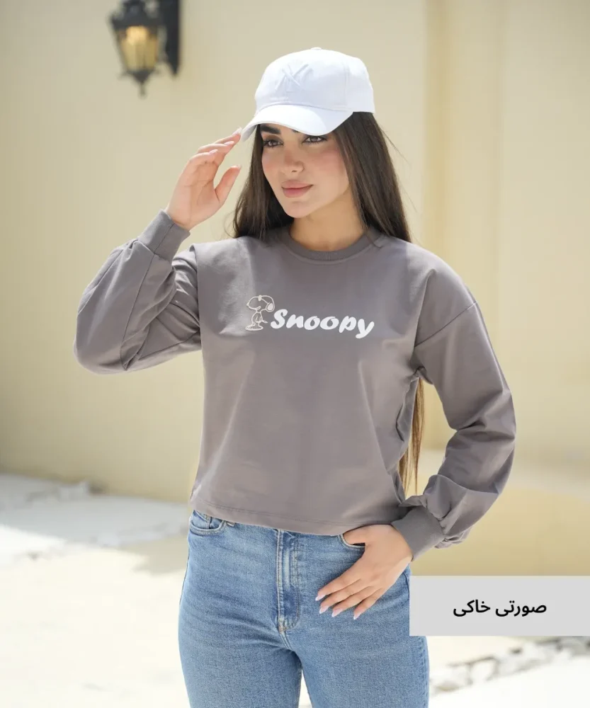 بلوز آستین پفی زنانه دو نخ B51015 - تصویر 9