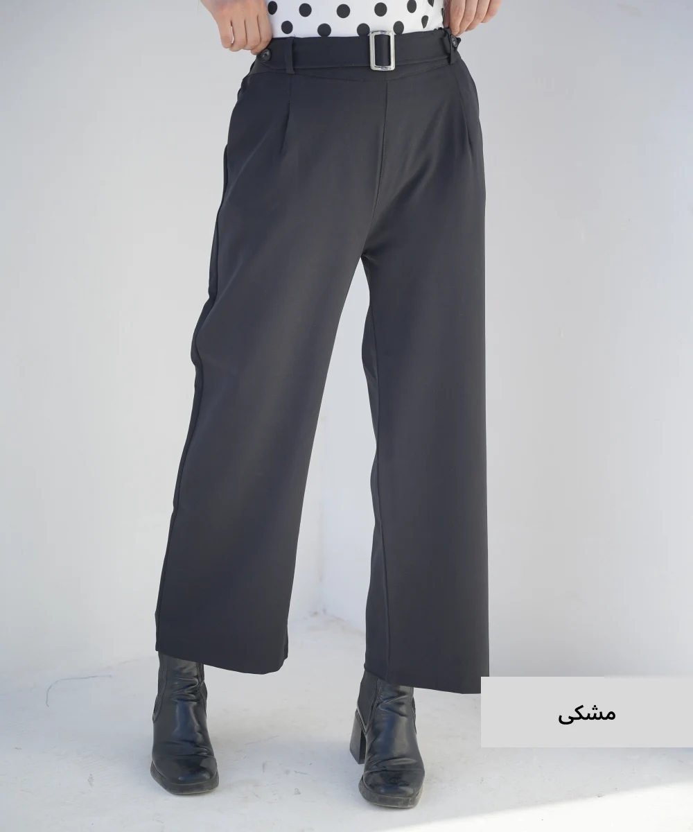 شلوار مازراتی بگ سگک دار E41155 - Image 3