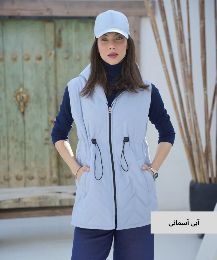 پافر کلاهدار کمرکش تی سی امبردی I41022 - تصویر 7