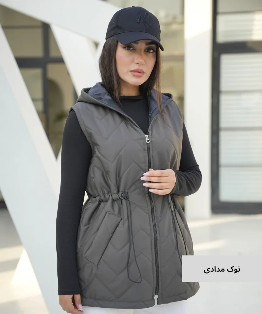 پافر کلاهدار کمرکش تی سی امبردی I41022 - تصویر 9