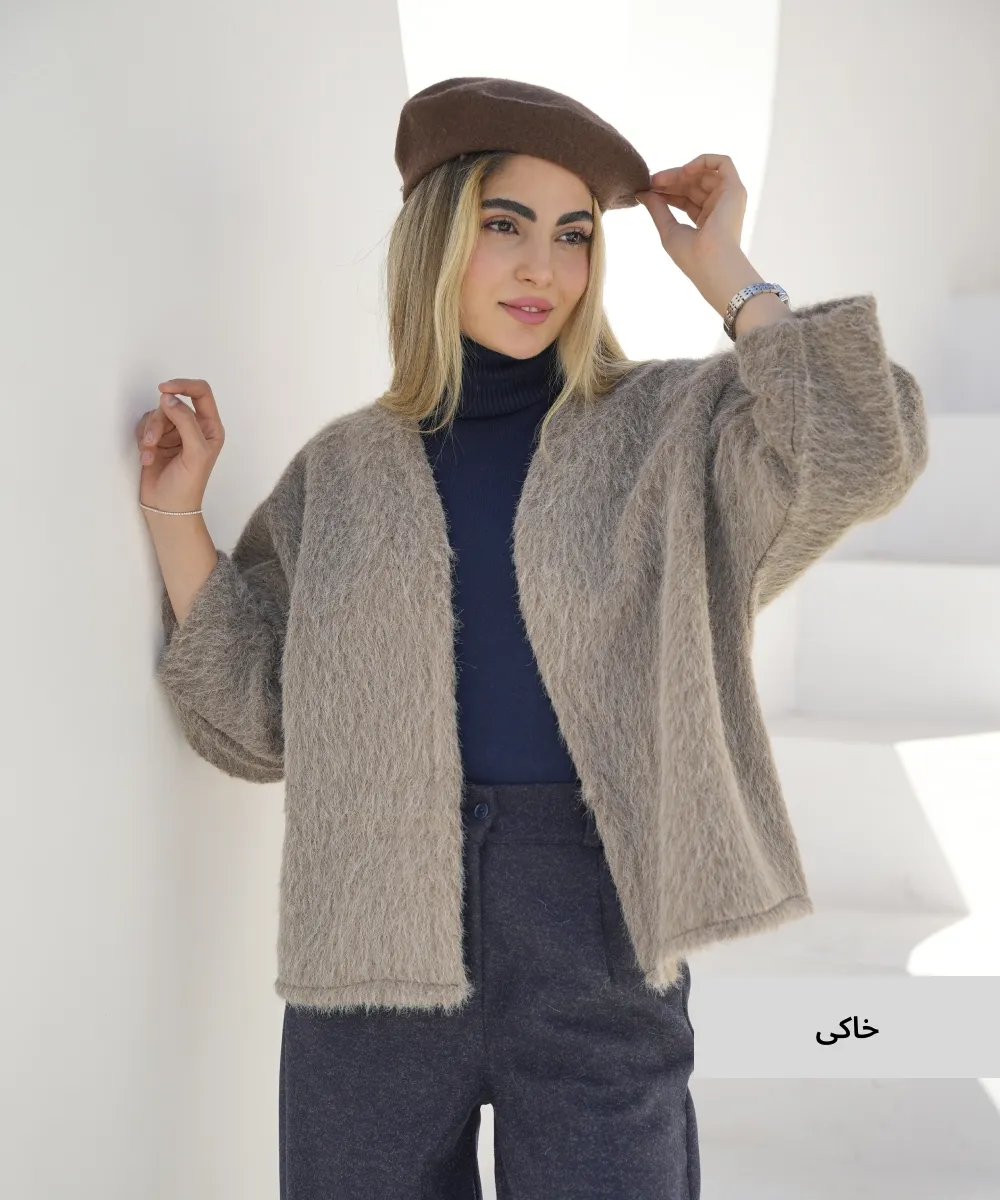 مانتو کتی پاییزه خز M51079 - Image 4