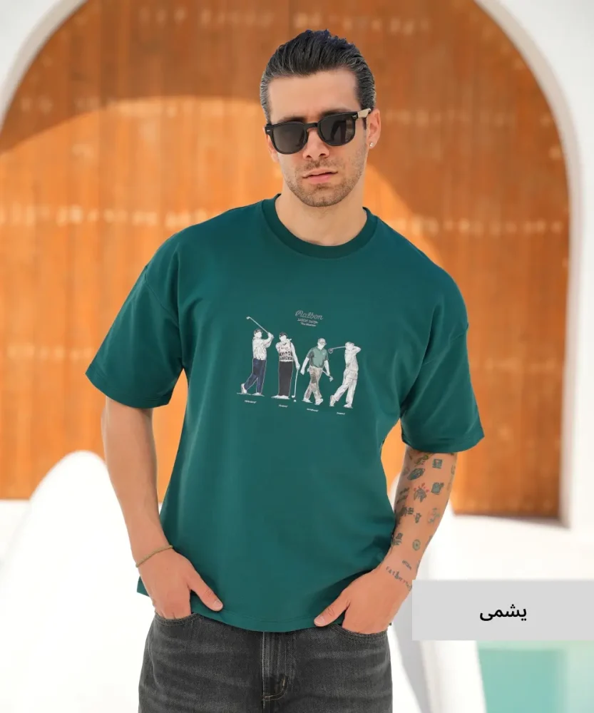 تیشرت لانگ مردانه T52348 - تصویر 9