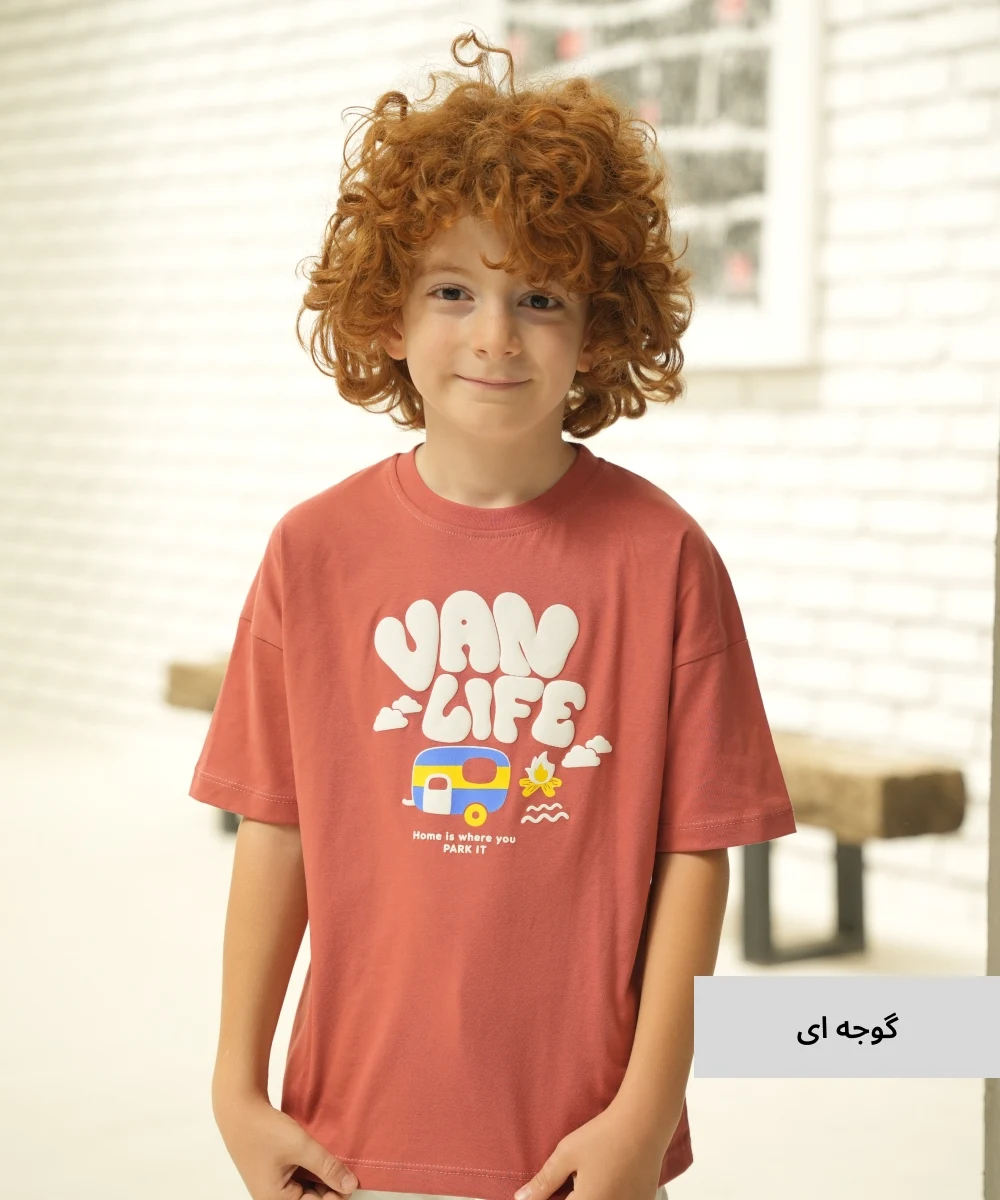 تیشرت لانگ بچگانه یکرو پنبه T55472 - Image 8