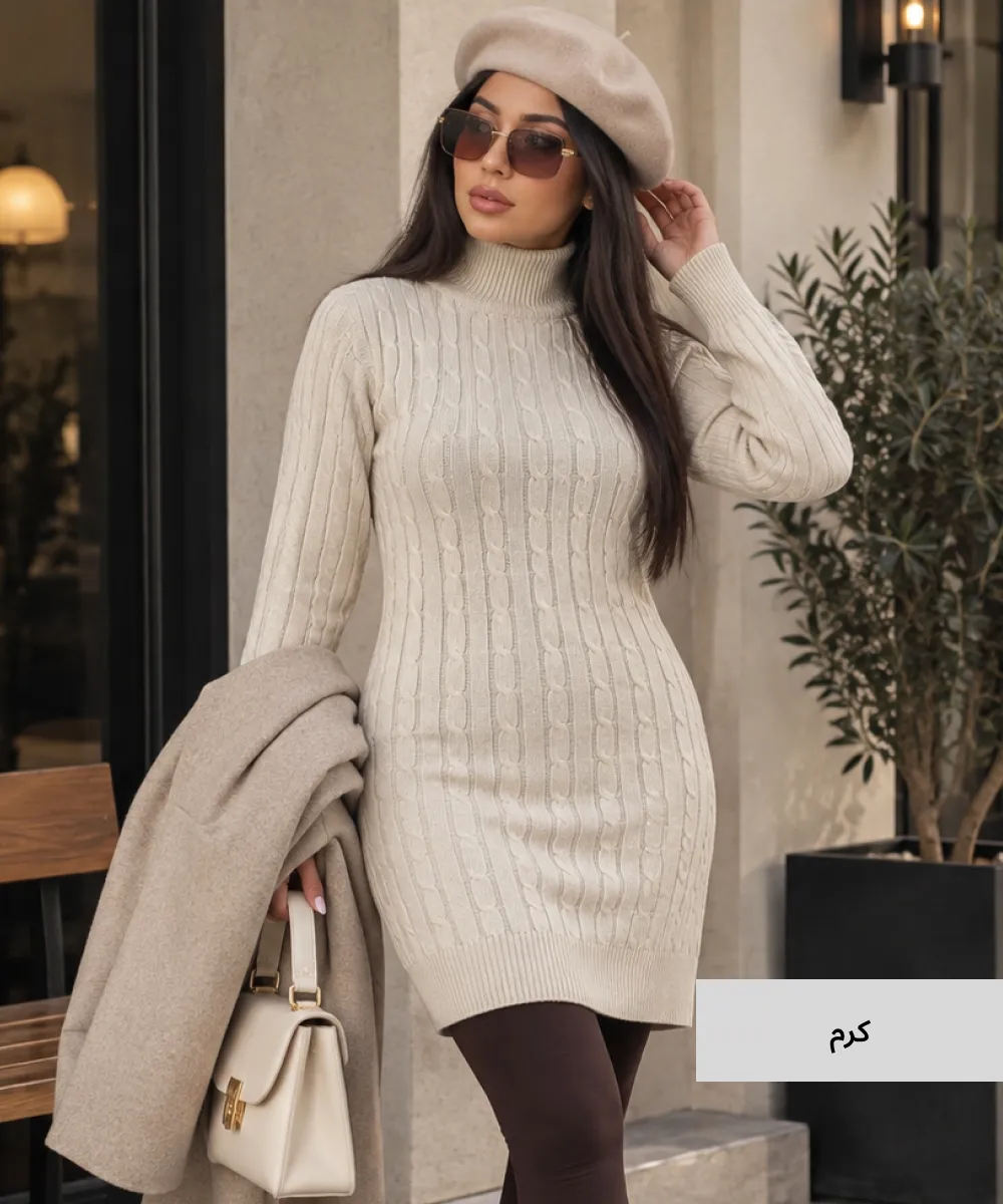 تونیک بافت مارپیچ V10562 - Image 8