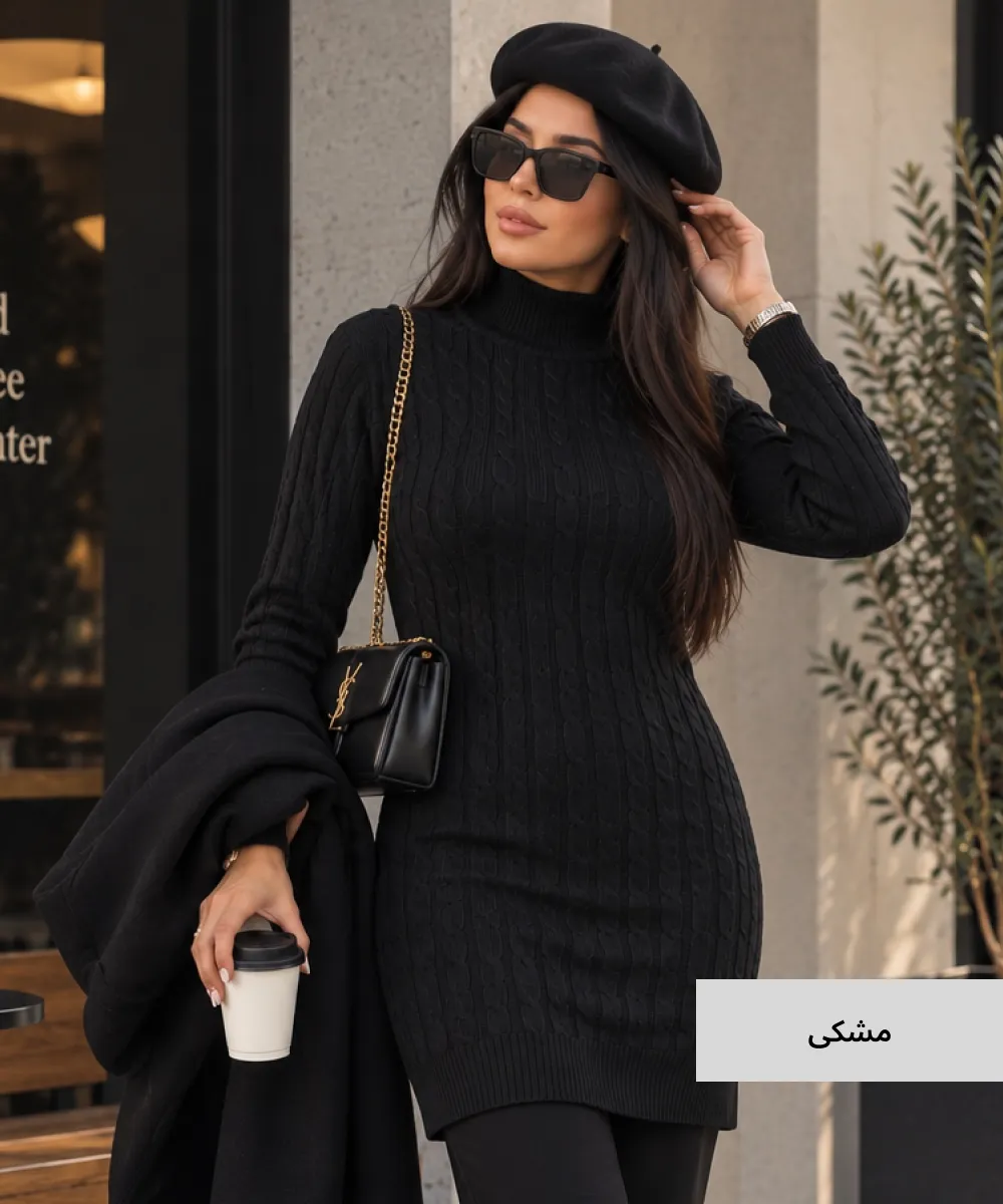 تونیک بافت مارپیچ V10562 - Image 3