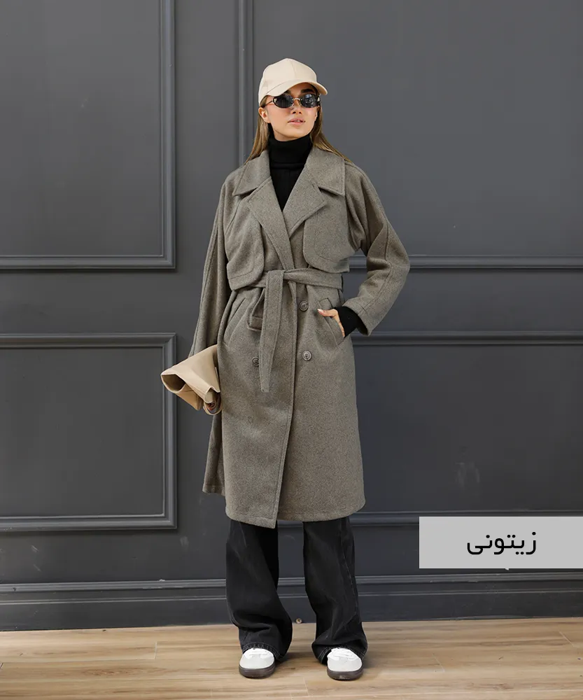 پالتو بلند ساناز فوتر روناک P51043 - Image 6