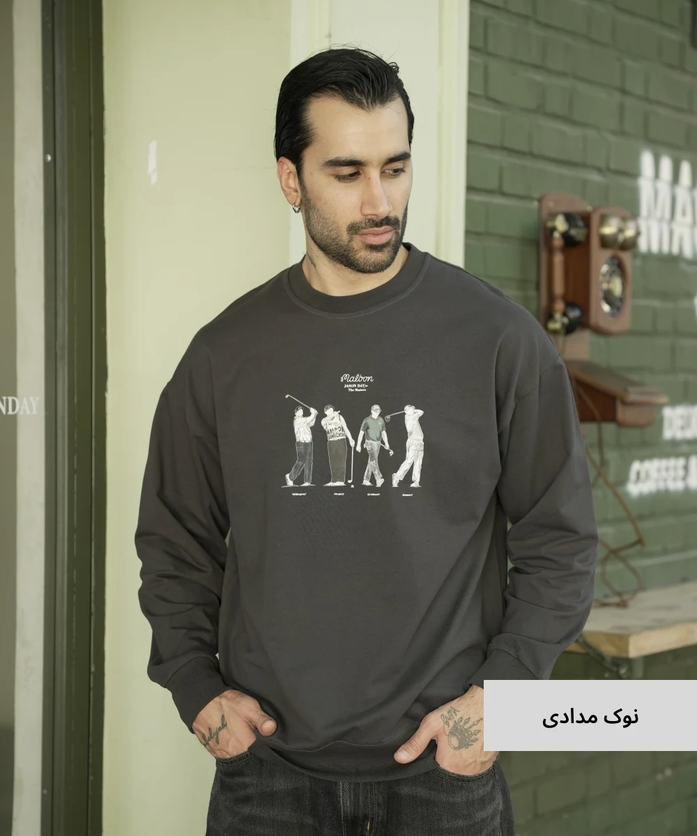 بلوز ساده مردانه گلکسی B52045 - Image 3