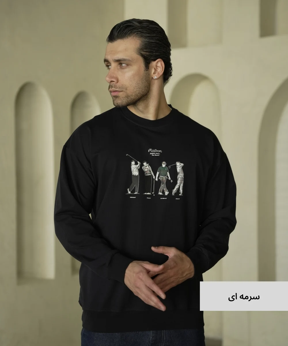 بلوز ساده مردانه گلکسی B52045 - Image 5