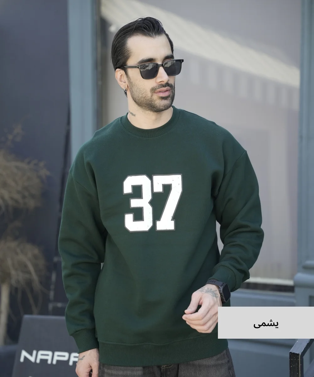 بلوز ساده مردانه سه نخ خارخورده B52048 - Image 4