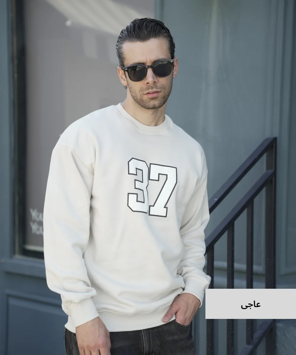 بلوز ساده مردانه سه نخ خارخورده B52048 - Image 5