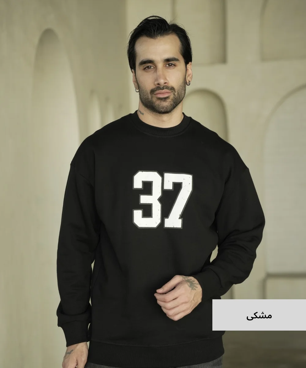 بلوز ساده مردانه سه نخ خارخورده B52048 - Image 6