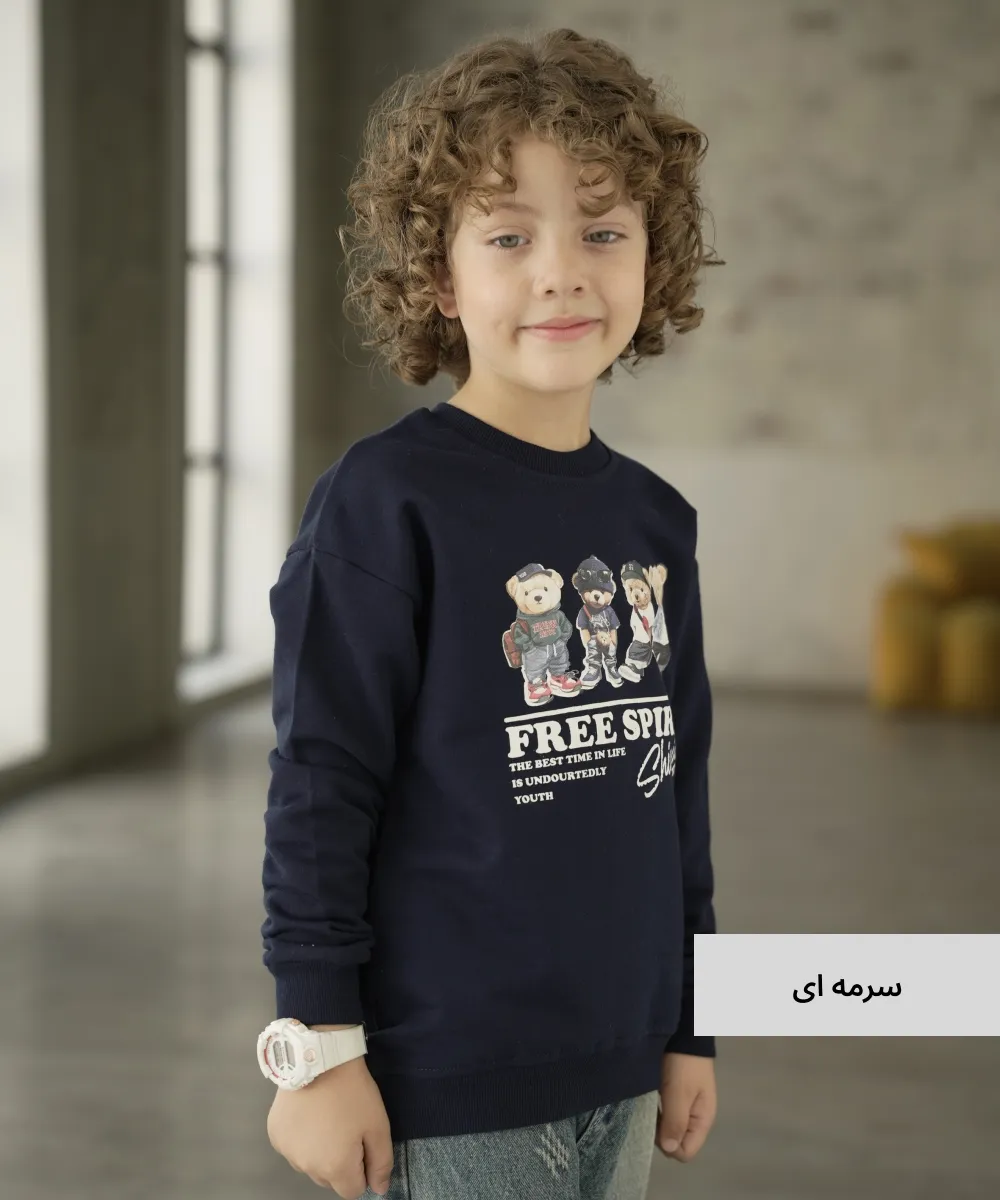 بلوز بچگانه دو نخ خارخورده (سایز 4-3) B55130 - Image 7
