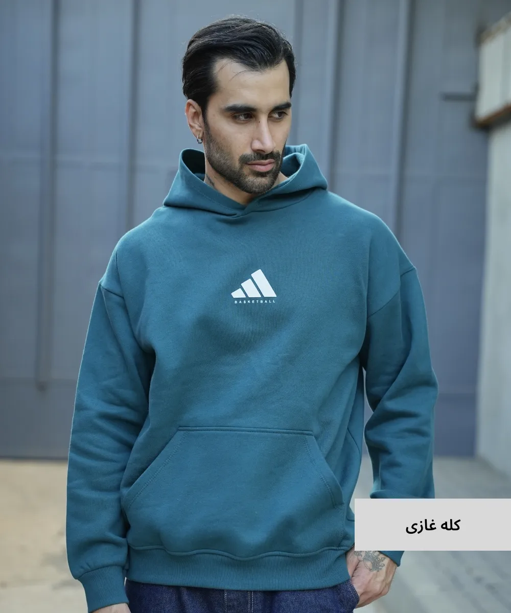 هودی مردانه سه نخ خارخورده H52019 - Image 2