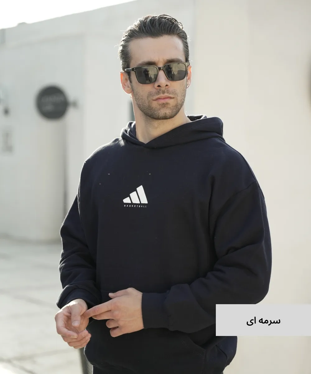 هودی مردانه سه نخ خارخورده H52019 - Image 5