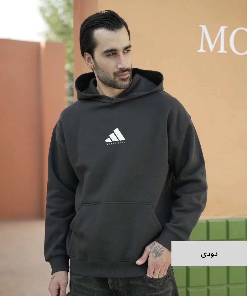هودی مردانه سه نخ خارخورده H52019 - Image 6