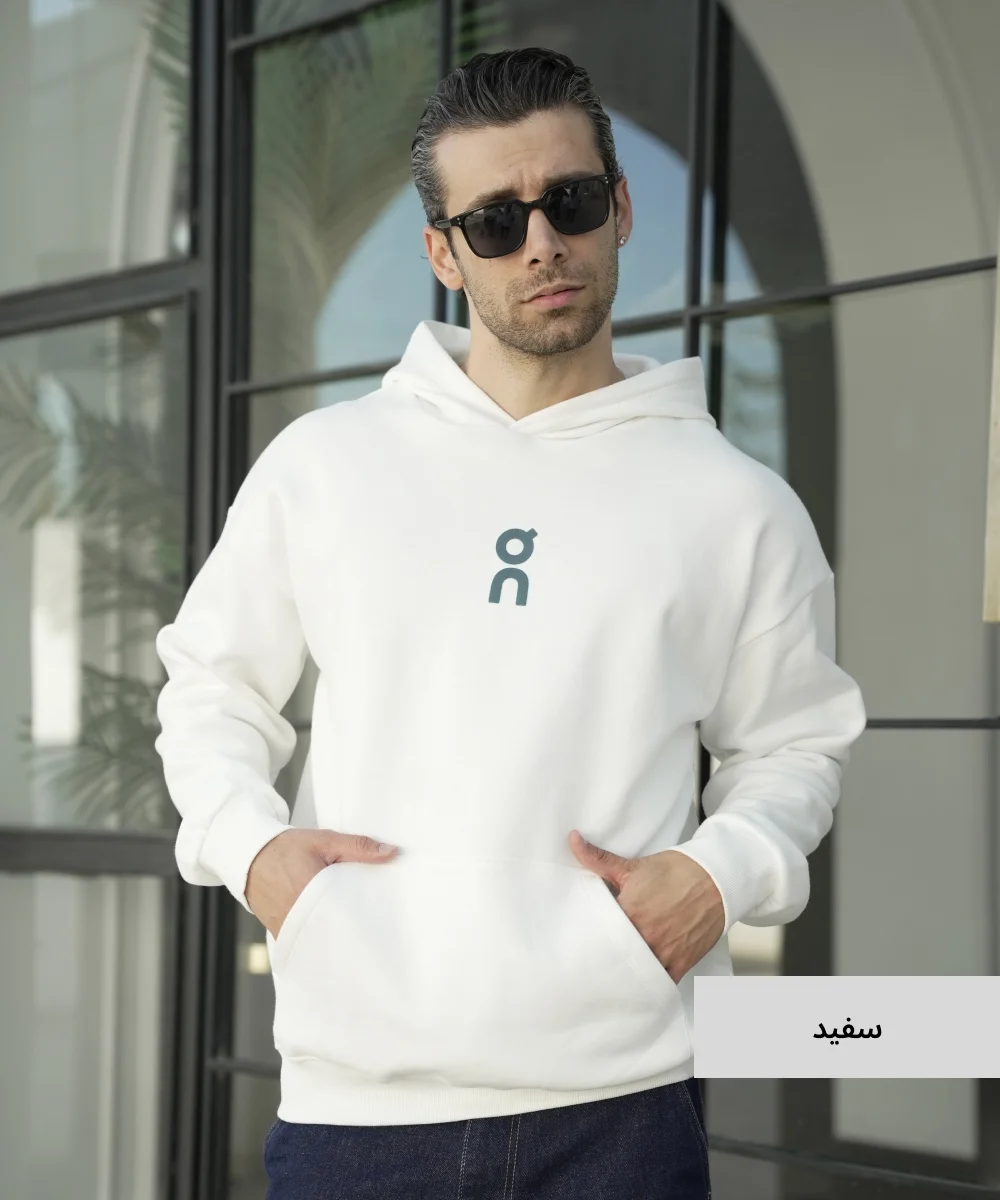هودی مردانه سه نخ خارخورده H52024 - Image 2