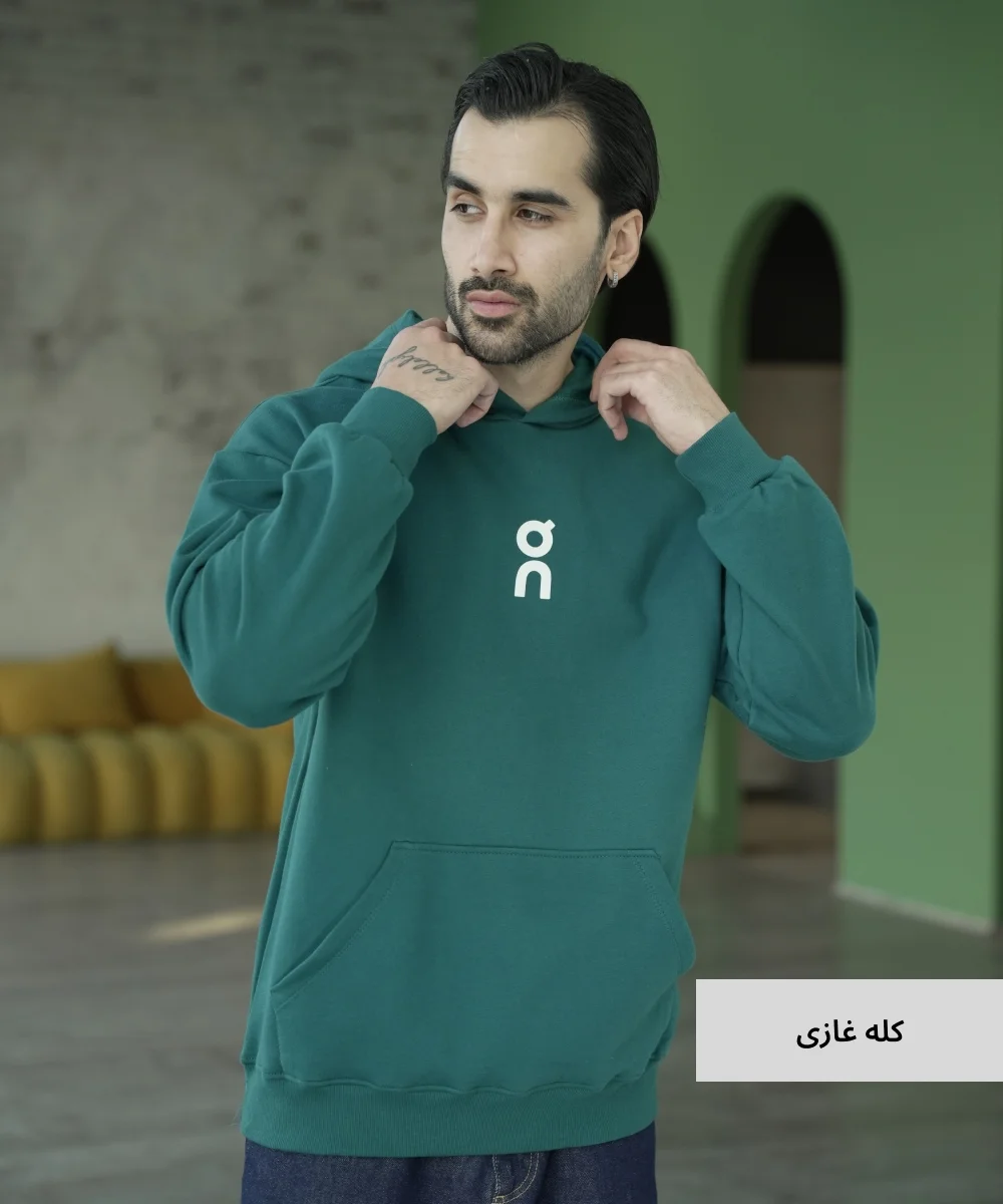 هودی مردانه سه نخ خارخورده H52024 - Image 3