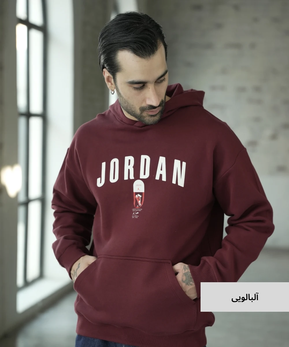 هودی مردانه سه نخ خارخورده H52031 - Image 4