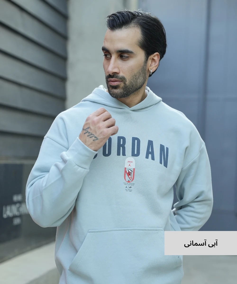 هودی مردانه سه نخ خارخورده H52031 - Image 5