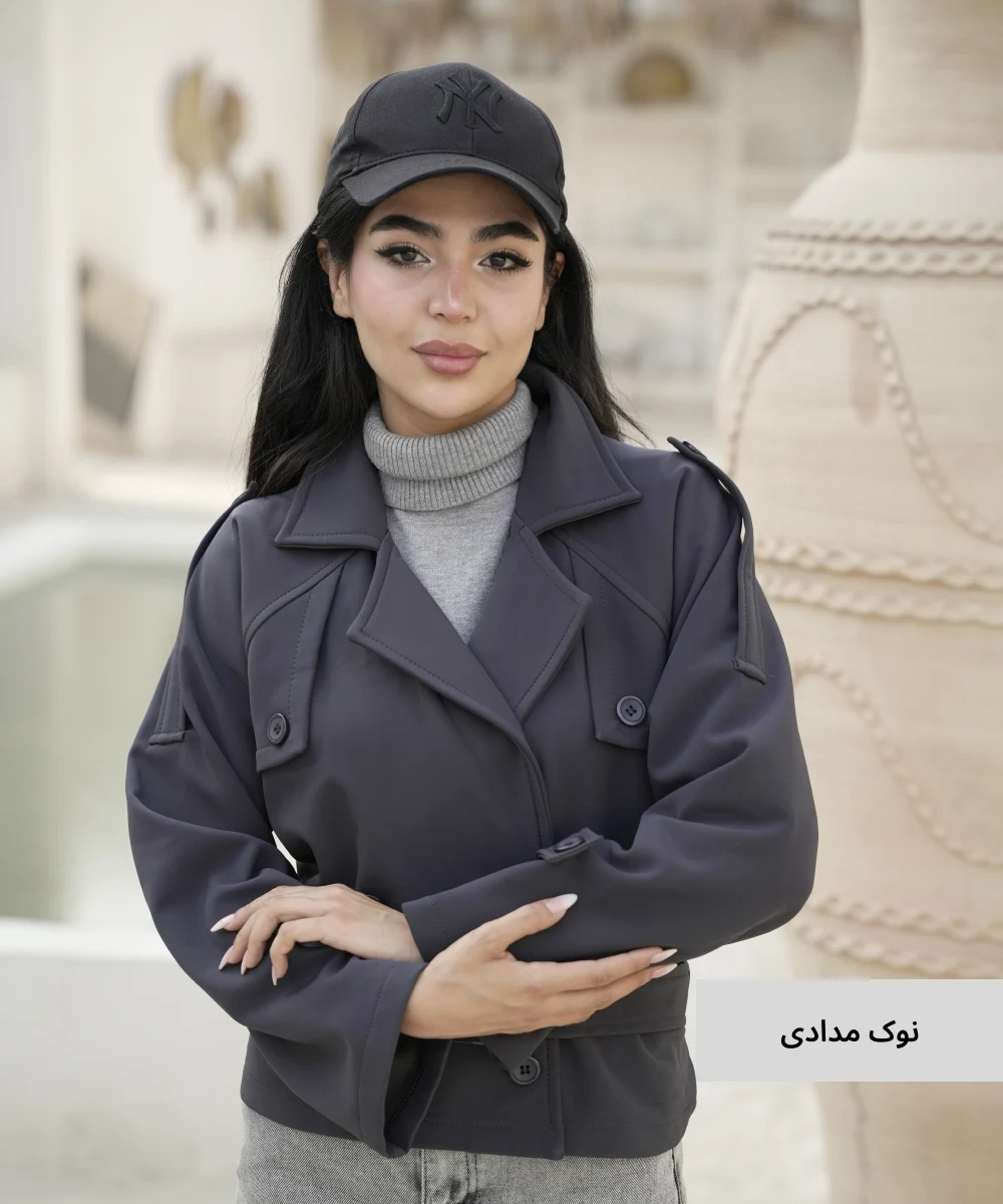 ترنچ کت عسل بندینگ K51902 - Image 3