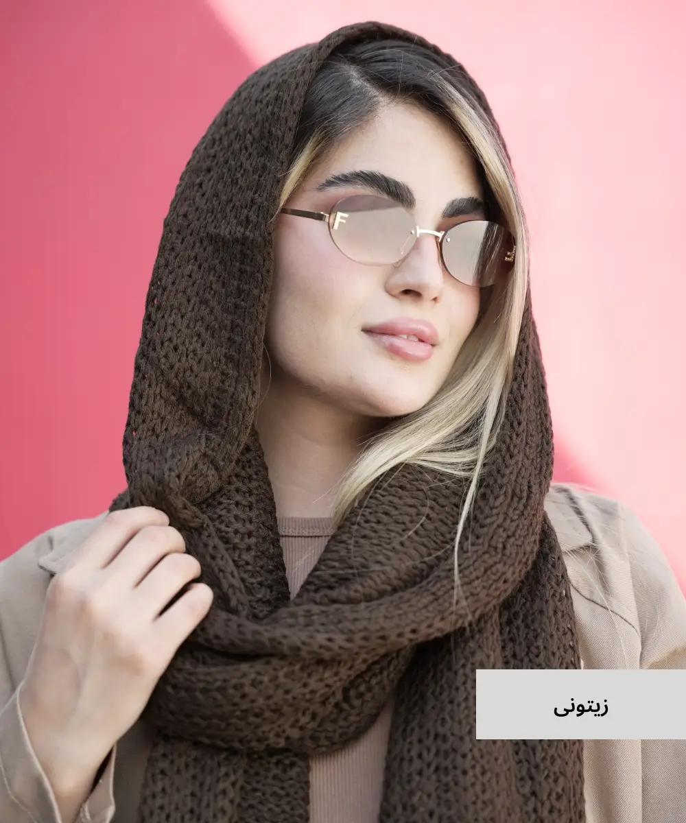 شال بافت ریشه دار الوان N41893 - Image 6
