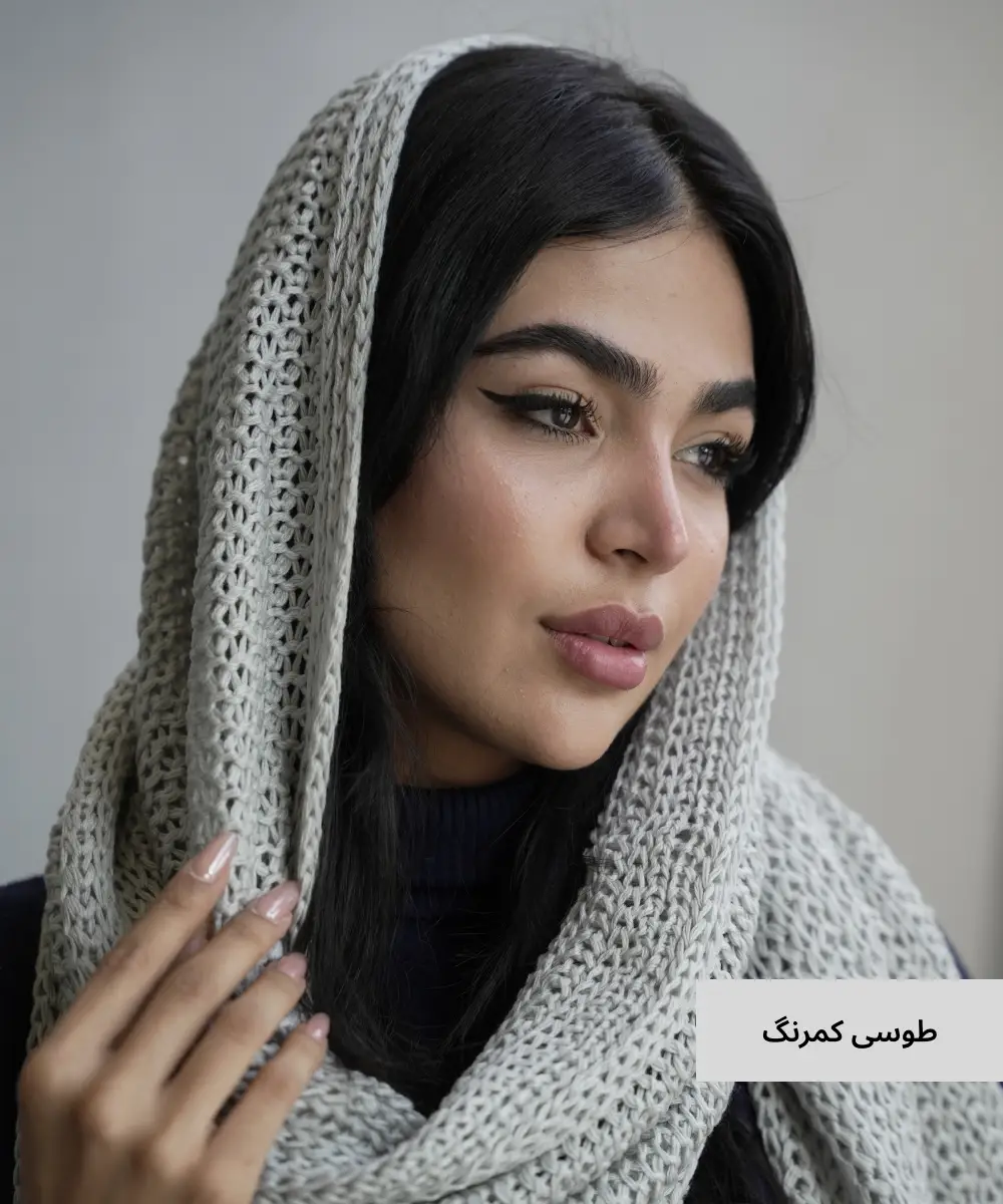 شال بافت ریشه دار الوان N41893 - Image 7