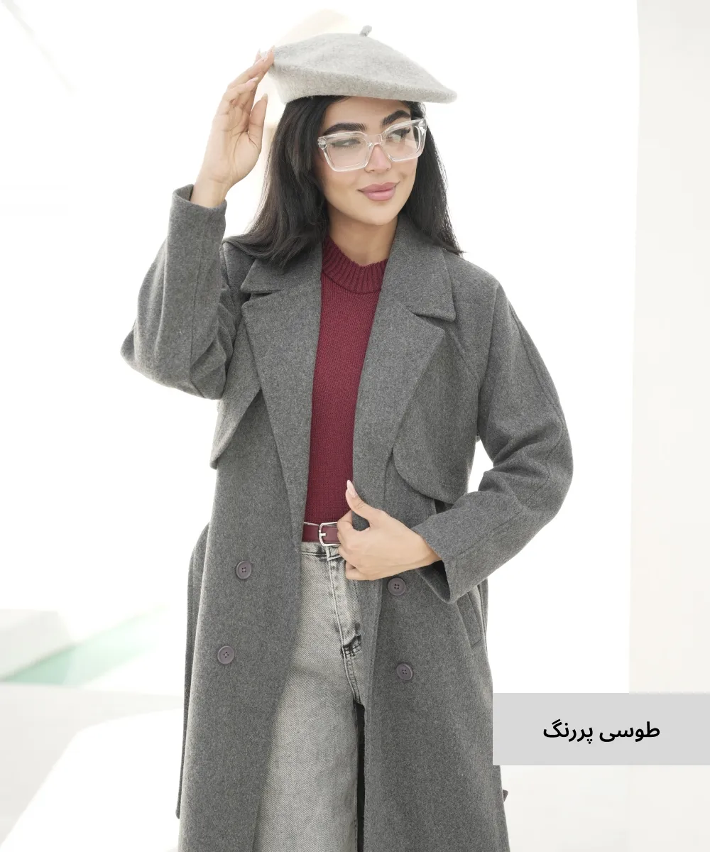 پالتو بلند ساناز فوتر روناک P51043 - Image 2