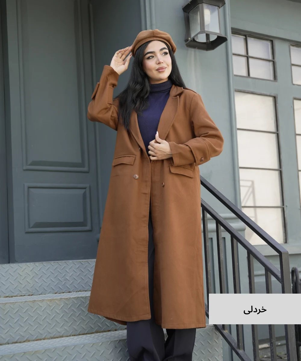 پالتو بلند الینا فوتر P51054 - Image 3