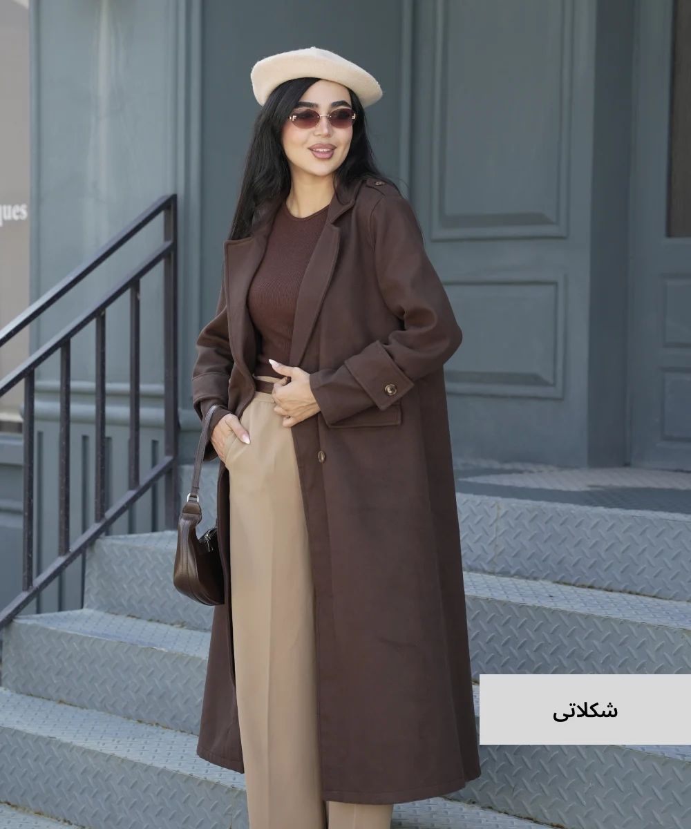 پالتو بلند الینا فوتر P51054 - Image 4