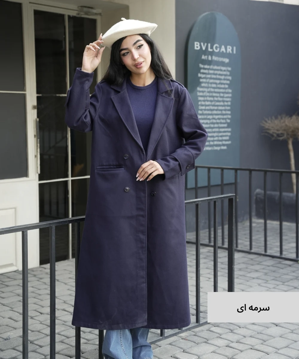 پالتو بلند الینا فوتر P51054 - Image 6