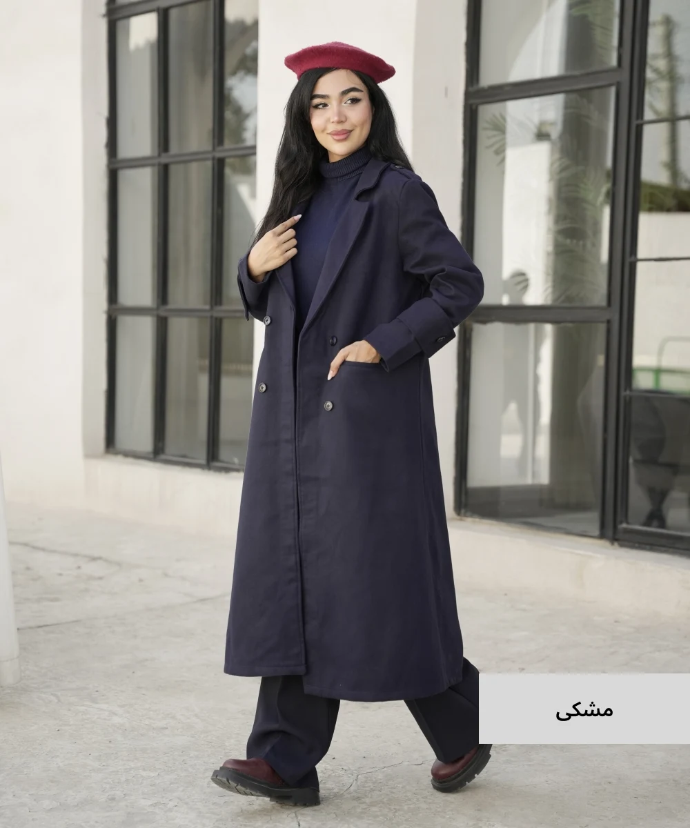 پالتو بلند الینا فوتر P51054 - Image 7