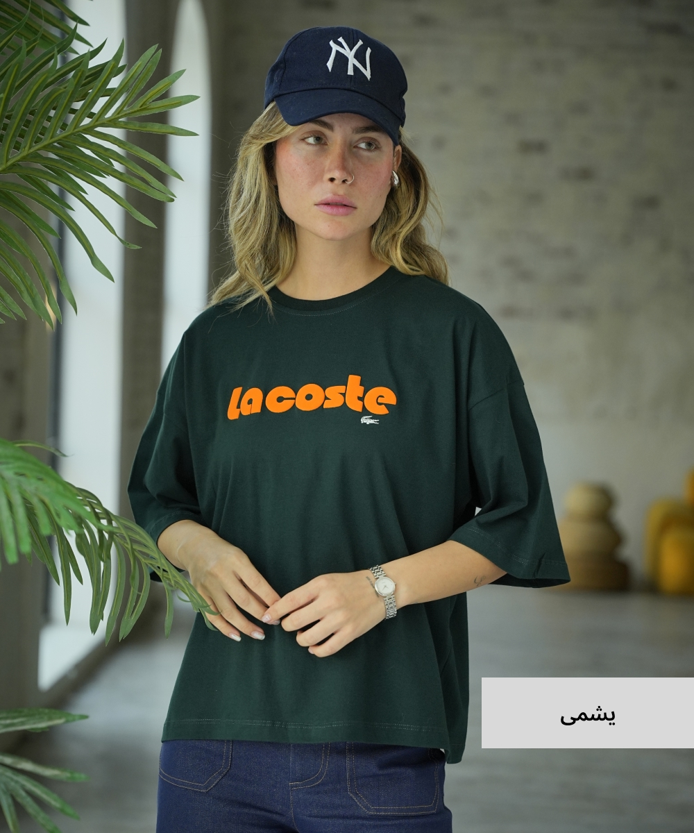 تیشرت باکسی زنانه پنبه T510127 - Image 7